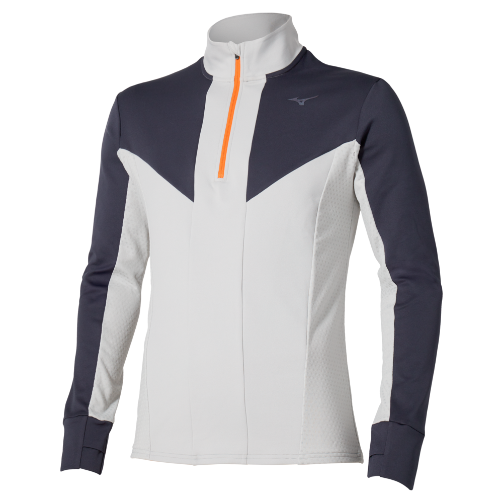 Mizuno Active Warmalite Half Zip Long Sleeve Top Chaussures de running Vapor Homme TailleL